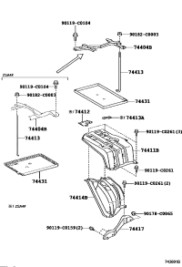 7441142022-BRACKET, BATTERY, FRONT