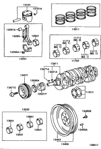 1101174020-WASHER SET, CRANKSHAFT THRUST
