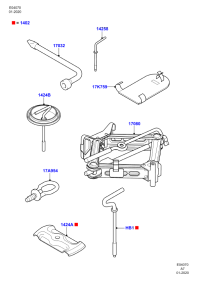 98AB1402CC-PLATE - HEADLAMP MOU
