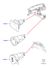 YXW000100PVJ-CIGARETTE LIGHTER COMPL