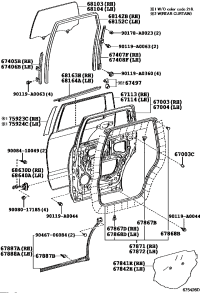 670030C151-PANEL SUB-ASSY, REAR DOOR, RH
