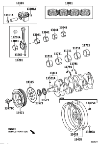 117010T03001-BEARING, CRANKSHAFT