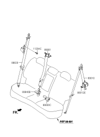89810S6000TRY-S/BELT ASSY-RR,LH
