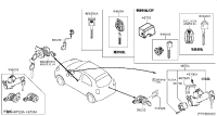 D87001HMMA-LOCK SET-STEERING