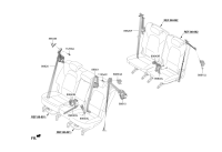 89830S3000NNB-BUCKLE ASSY-RR S/BELT,LH