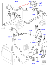 PCH501950-HOSE ASSY-EGR COOLER,OUT
