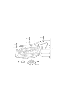 3CC941773-LED HEADLIGHT/718 BOXTER