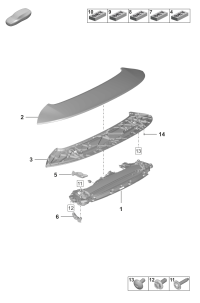 992827233E-Drive unit-rr spoiler (assy) deprecated parts