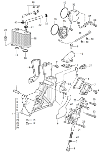 99610702559-PORSCHE CAYENNE OILCOOLER 2007