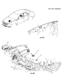 20921427-Sensor, air bag front identification (when replacing part number 15278534, use with part number 8895
