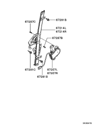 MR436855-MOTOR,F/DR POWER WDO RE