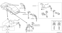487006J325-LOCK SET-STEERING