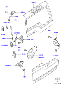 BHF780021-BRACKET ASSY-FR BUMPER SIDE,LH