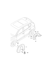 2GG805912-WHEEL HOUS/VW /BORA/1998