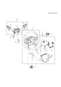 9074822-Cap (part 1), steering wheel