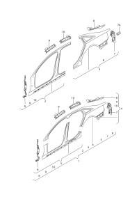 L4GD810075-Frame, quarter panel