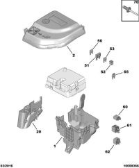 9812829980-Bracket, fuse box