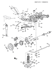 5498716-BAR, STABILIZER, REAR