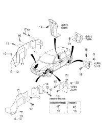 0K55251921A-MUD GUARD R LH