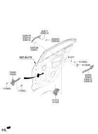 77980Q3000-CHECKER ASSY-RR DR L
