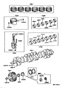 1170466020-BEARING SET, CRANKSHAFT