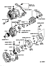 2706076080-ALTERNATOR, 12V 80A 4PK, TOYOTA