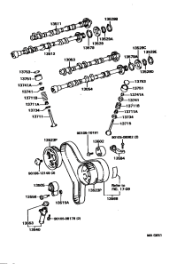 1350520020-IDLER SUB-ASSY, TIMING BELT, NO.1