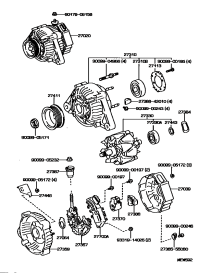 2706020010-ALTERNATOR, 12V 80A 4PK, TOYOTA