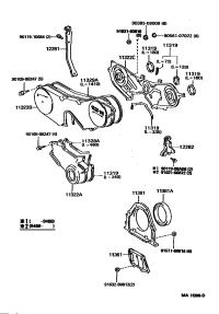 9031192007-SEAL, ENGINE REAR OIL