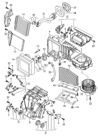 1K0907511D-Servo motor, in car air circulation mode function