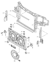 4E0121207B-Grommet, double fan