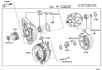 270600P020-ALTERNATOR, 12V 80A 4PK, TOYOTA