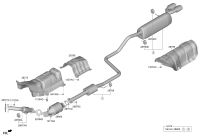 28701BU650-MUFFLER COMPLETE-CENTER & REAR