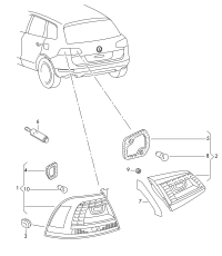 7P6945207-LED taillight