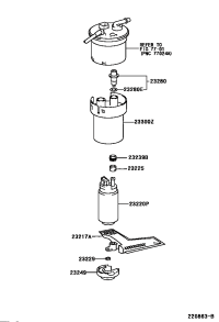2321723010-FILTER, FUEL PUMP