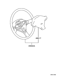 MR702851-WHEEL ASSY,STEERING(*)
