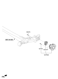52750F9100-Hub assy-rr wheel
