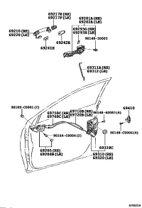 692110D200A1-HANDLE ASSY, FRONT DOOR, OUTSIDE RH