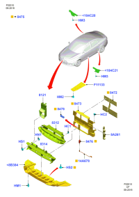 JD8B8121AB-PLATE-AIR GUIDE