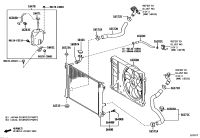16282F0220-Hose, water by-pass, no.5