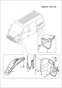 23874859-MUDGUARD, REAR