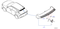 960302GU0C-SPOILER, REAR