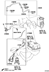 1730831040-HOSE SUB-ASSY, VACUUM(FOR IDLE-UP)