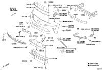 SU00306859-BRACKET, FR BUMPER