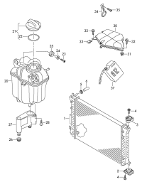 3D0121253G-RADIATOR VW-BORA/AUDI/SKODA