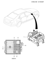 9033202-Block, accessory wire harness