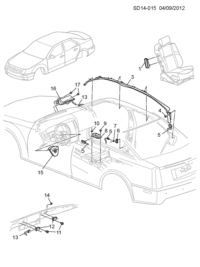 5496500-Sab, roof side rail