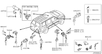 D0220VB000-CYLINDER SET-SPARE WHEEL