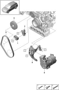 9A790341708-Bracket, guide roller