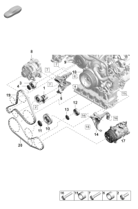 9A726084910-V -RIBBED BELT /VW/AUDI